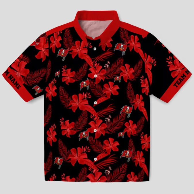 Custom NFL Tampa Bay Buccaneers Hawaiian Shirt - Botanical Floral Print for Game Day