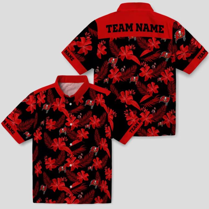 Custom NFL Tampa Bay Buccaneers Hawaiian Shirt - Botanical Floral Print for Game Day