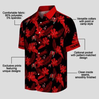 Custom NFL Tampa Bay Buccaneers Hawaiian Shirt - Botanical Floral Print for Game Day