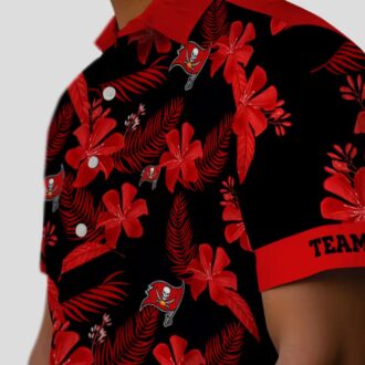 Custom NFL Tampa Bay Buccaneers Hawaiian Shirt - Botanical Floral Print for Game Day