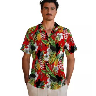NFL Tampa Bay Buccaneers Aloha Hawaiian Shirt, Summer Tropical Toucan & Floral Print