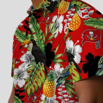 NFL Tampa Bay Buccaneers Aloha Hawaiian Shirt, Summer Tropical Toucan & Floral Print