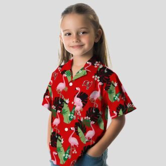 NFL Tampa Bay Buccaneers Flamingo Leaf Hawaiian Shirt, Summer Beachwear & Game Day Gear