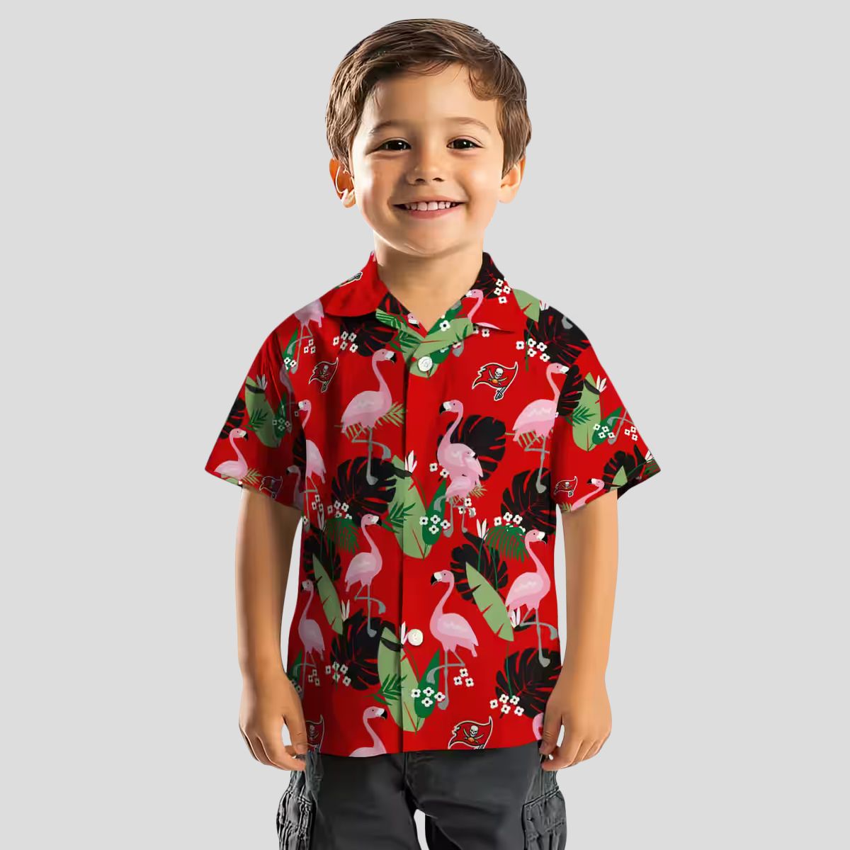 NFL Tampa Bay Buccaneers Flamingo Leaf Hawaiian Shirt, Summer Beachwear & Game Day Gear