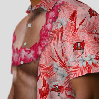 NFL Tampa Bay Buccaneers Red Hawaiian Shirt, Chest Illusion Aloha Shirt for Men