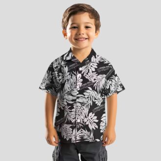 Tampa Bay Buccaneers Black Hawaiian Shirt, Monstera Leaf Tropical NFL Apparel