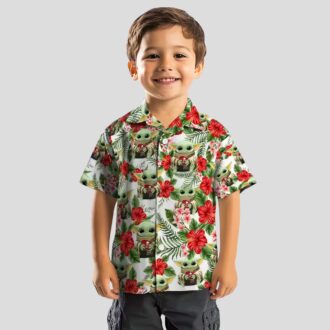 Tampa Bay Buccaneers NFL Tropical Yoda Green Shirt, Aloha Floral Hawaiian Shirt for Summer Fans
