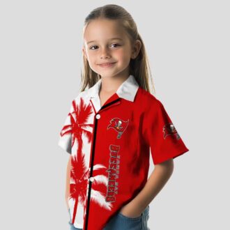 Tampa Bay Buccaneers Palm Trees Hawaiian Shirt, Red White NFL Shirt for Summer Vacation