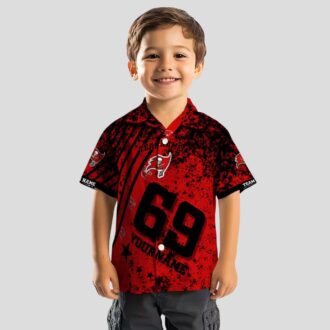 Tampa Bay Buccaneers Personalized Hawaiian Shirt, Red Star Stripes NFL Fan Gear