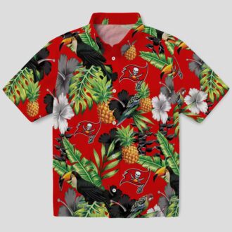 Tampa Bay Buccaneers Pineapple Hibiscus Aloha Hawaiian Shirt - Style for Summer Fans
