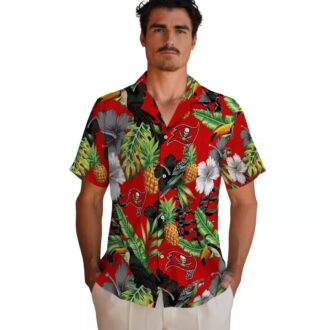 Tampa Bay Buccaneers Pineapple Hibiscus Aloha Hawaiian Shirt - Style for Summer Fans