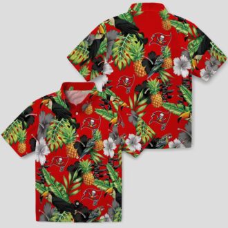 Tampa Bay Buccaneers Pineapple Hibiscus Aloha Hawaiian Shirt - Style for Summer Fans