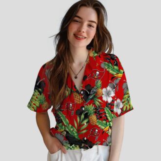 Tampa Bay Buccaneers Pineapple Hibiscus Aloha Hawaiian Shirt - Style for Summer Fans