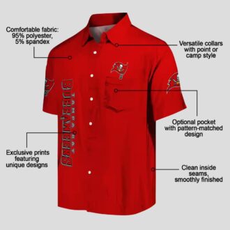 Tampa Bay Buccaneers Stuart Minion Hawaiian Shirt, Red NFL Aloha Button Up Shirt