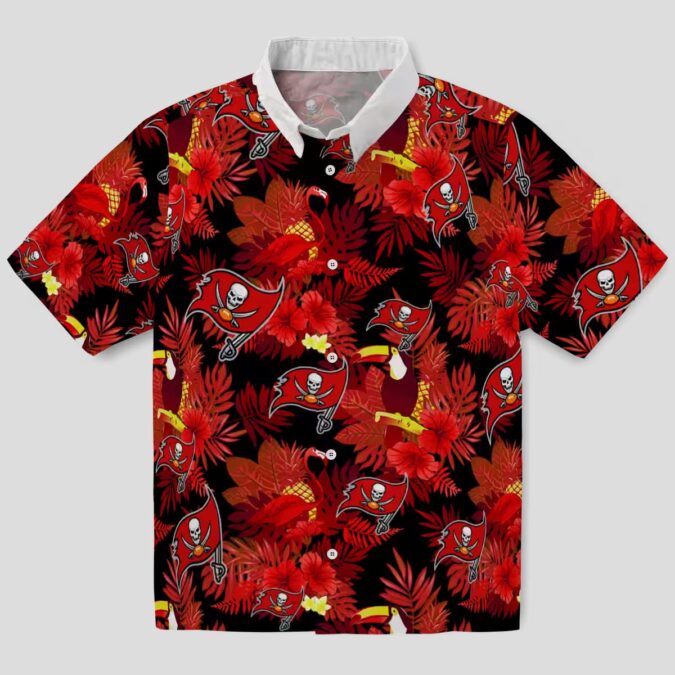 Tampa Bay Buccaneers Tropical Toucan Red Hawaiian Shirt, NFL Fan Summer Apparel