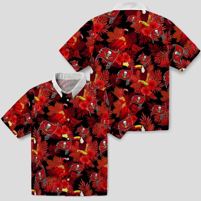 Tampa Bay Buccaneers Tropical Toucan Red Hawaiian Shirt, NFL Fan Summer Apparel