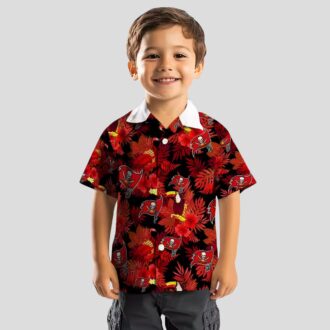 Tampa Bay Buccaneers Tropical Toucan Red Hawaiian Shirt, NFL Fan Summer Apparel