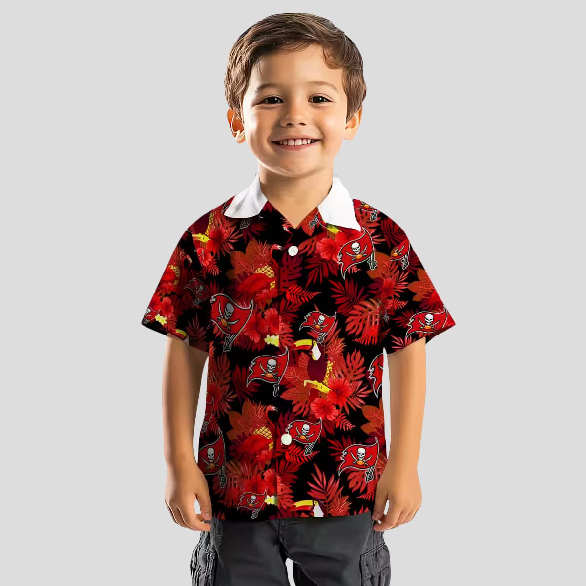 Tampa Bay Buccaneers Tropical Toucan Red Hawaiian Shirt, NFL Fan Summer Apparel