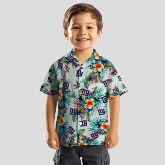 Best New York Giants Hawaiian Shirt, Green Tropical Foliage NFL Summer Wear