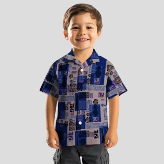 Best New York Giants Tropical Hawaiian Shirt, Blue Tribal Football Fan Outfit