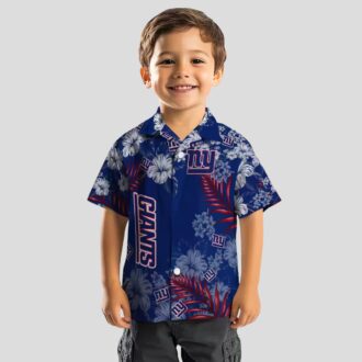 Best Seller New York Giants Hibiscus Print Hawaiian Shirt, Football Tailgate & Beach Outfit