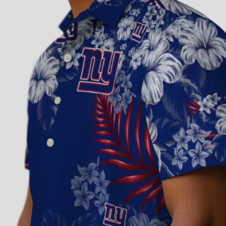 Best Seller New York Giants Hibiscus Print Hawaiian Shirt, Football Tailgate & Beach Outfit