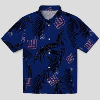 NFL New York Giants Palm Leaf Hawaiian Shirt, Tropical Beach Party Wear
