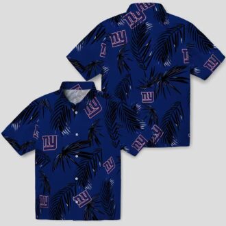 NFL New York Giants Palm Leaf Hawaiian Shirt, Tropical Beach Party Wear
