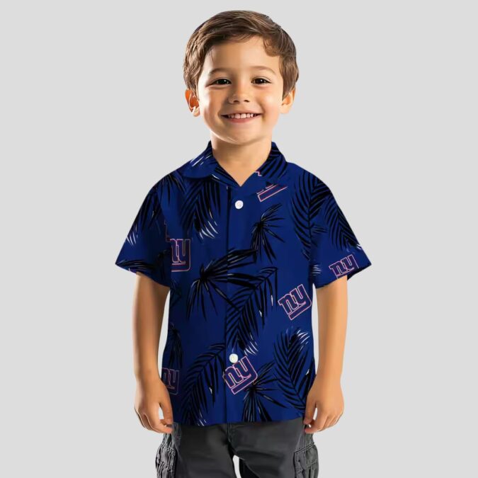 NFL New York Giants Palm Leaf Hawaiian Shirt, Tropical Beach Party Wear