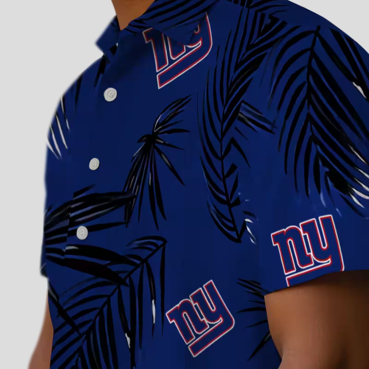 NFL New York Giants Palm Leaf Hawaiian Shirt, Tropical Beach Party Wear