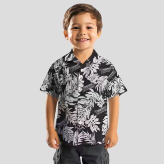 Tennessee Titans Black Hawaiian Shirt, Monstera Leaf Tropical NFL Fan Apparel