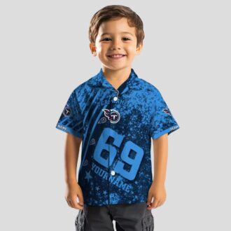 Tennessee Titans Star Stripes Navy Hawaiian Shirt, Custom NFL Beach Shirt for Fans