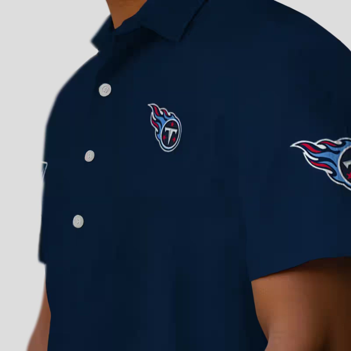 Tennessee Titans Stuart Minion Hawaiian Shirt, Navy Aloha Tropical Shirt for NFL Fans