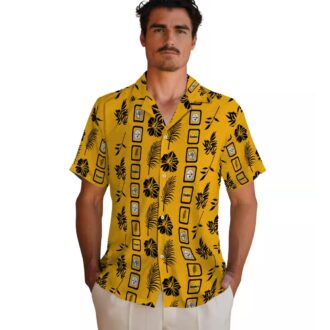 Pittsburgh Steelers Floral Gold Hawaiian Shirt, Beach Summer Outfit