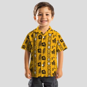 Pittsburgh Steelers Floral Gold Hawaiian Shirt, Beach Summer Outfit