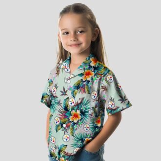 Pittsburgh Steelers Green Foliage Shirt, Tropical NFL Hawaiian Aloha for Game Day & Vacation