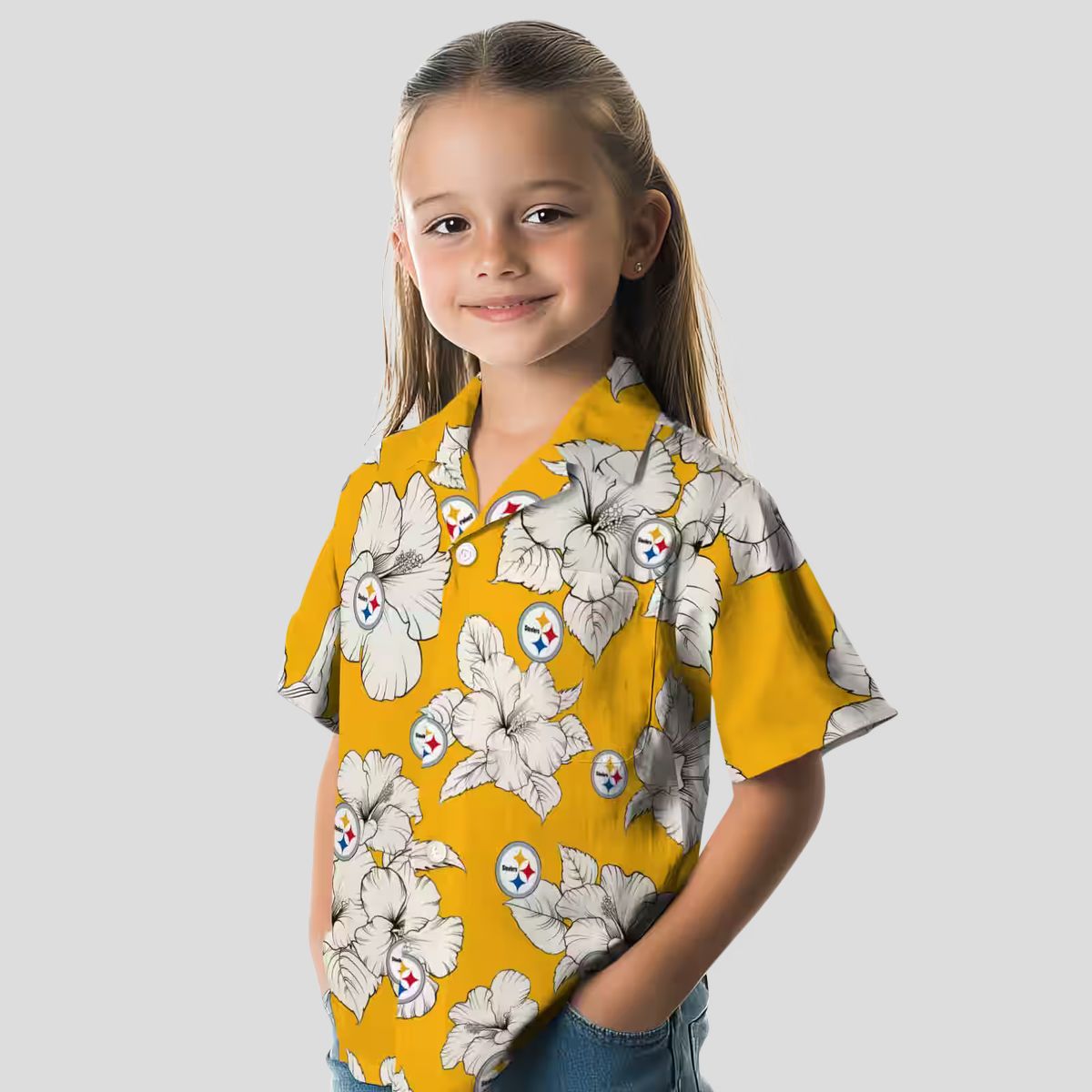 Pittsburgh Steelers Hibiscus Blooms Hawaiian Shirt, Best Summer Vacation Outfit