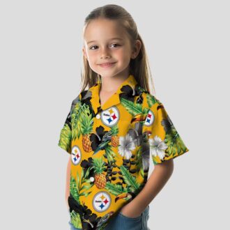 Pittsburgh Steelers Hibiscus Pineapple Shirt - Tropical Toucan Aloha Hawaiian Style