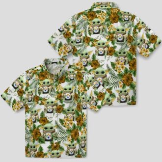 Pittsburgh Steelers Yoda Green Hawaiian Shirt, NFL Tropical Summer Outfit for Men
