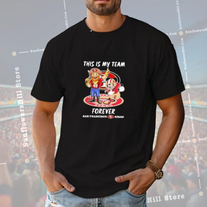 Funny Mickey & Mascot San Francisco 49ers Shirt, Vintage Cartoon Football Tee