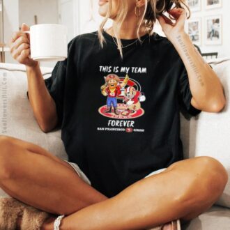 Funny Mickey & Mascot San Francisco 49ers Shirt, Vintage Cartoon Football Tee