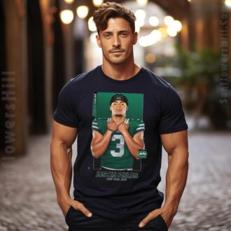 Justin Fields New York Jets QB T-Shirt - Perfect for True NY Fans
