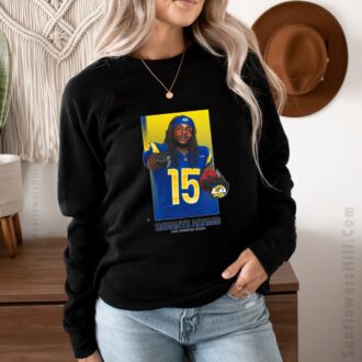 Los Angeles Rams Davante Adams #15 Art Tee Shirt - NFL Fan Gear for Rams Nation