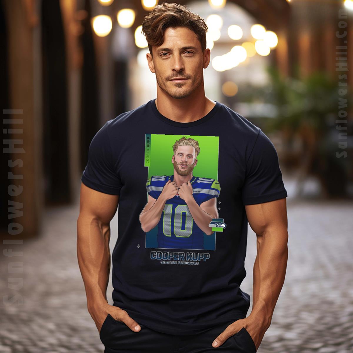 NFL Superstar Cooper Kupp Seahawks Tribute T-Shirt - Fan Art Edition