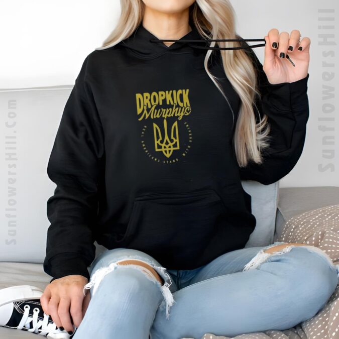 Dropkick Murphys Stand With Ukraine T-shirt - Real Americans Support Ukraine 2025