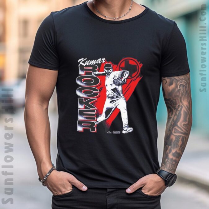 Kumar Rocker Retro Grunge Texas Rangers MLBPA T-Shirt 2025 Painting Official Design