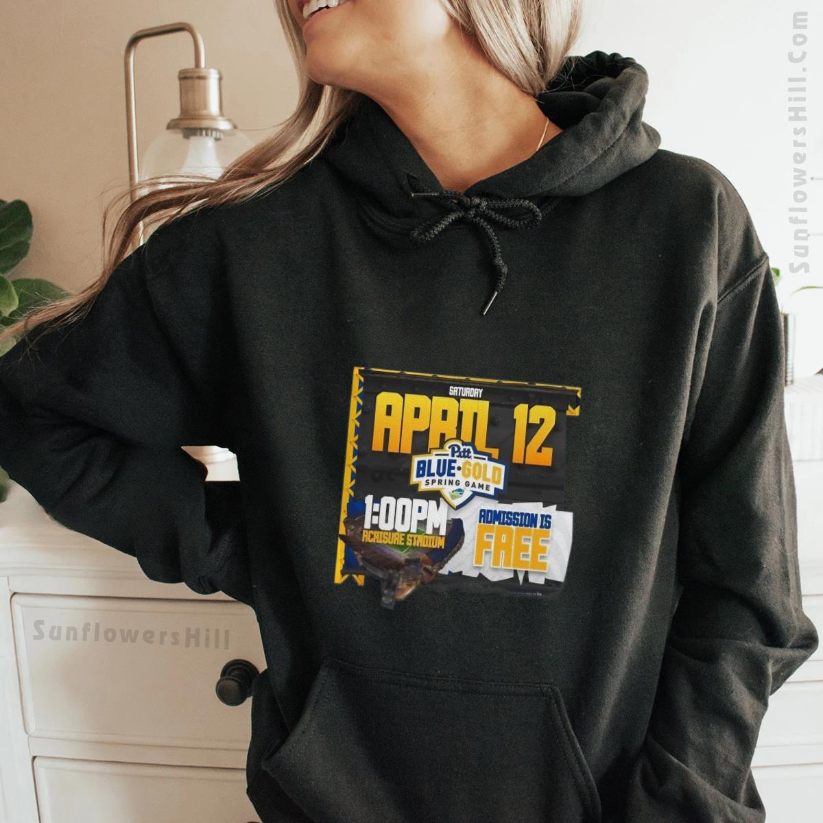 Pittsburgh Panthers Blue Gold Spring Game T-Shirt - Official 2025 April 12, Free Admission, Acrisure Stadium