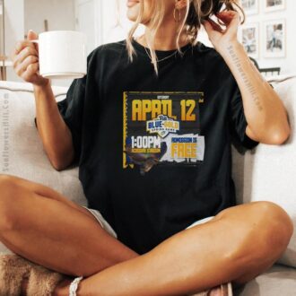 Pittsburgh Panthers Blue Gold Spring Game T-Shirt - Official 2025 April 12, Free Admission, Acrisure Stadium