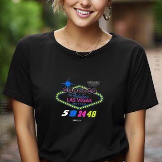2025 Hendrick Motorsports Las Vegas T-Shirt - NASCAR 5, 9, 24, 48 with Unique Art Design
