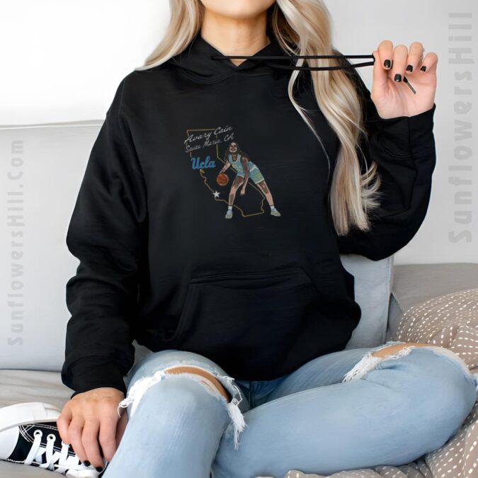 Best UCLA Bruins Basketball T-Shirt featuring Avary Cain & Santa Maria CA Hometown Art